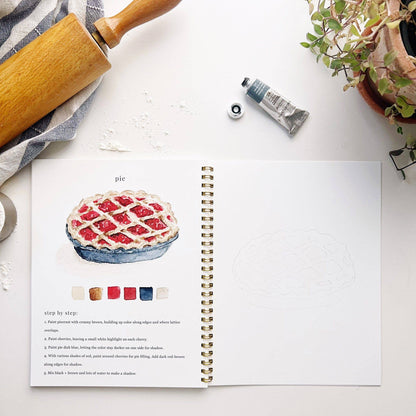 Watercolor Workbook | Baking - So &amp; Sew Boutique