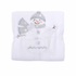Appliquéd Burp Cloth | Grey Snowman-Baby Essentials-3Marthas-So & Sew Boutique