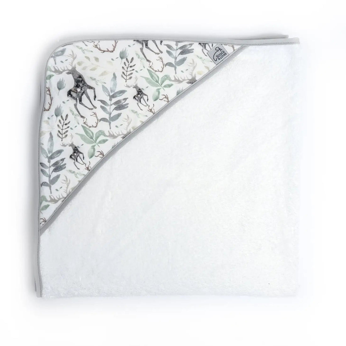 Deer Print Hooded Towel - So &amp; Sew Boutique