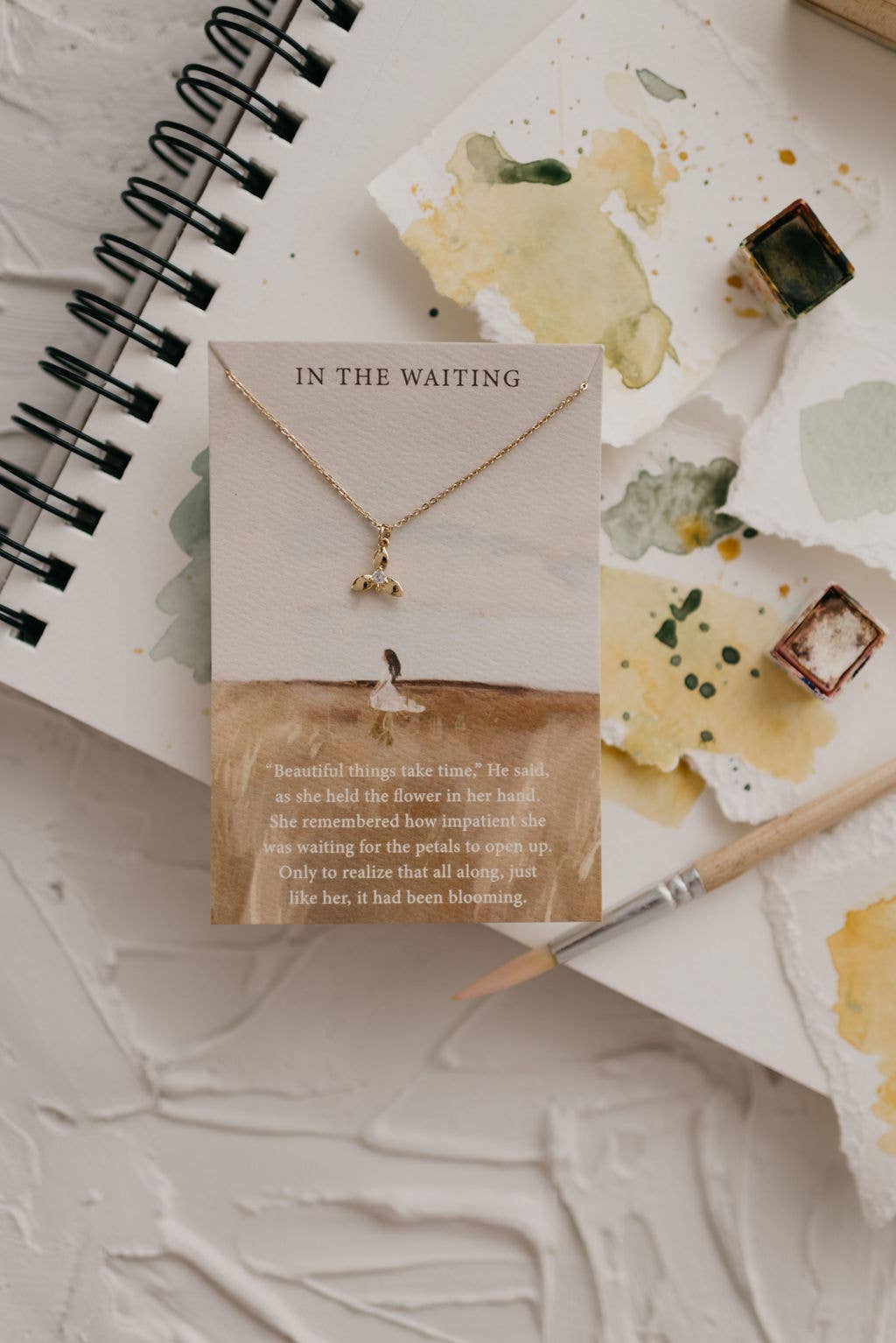 In the Waiting | Christian Necklace | Gift | Psalm 145:13 - So &amp; Sew Boutique