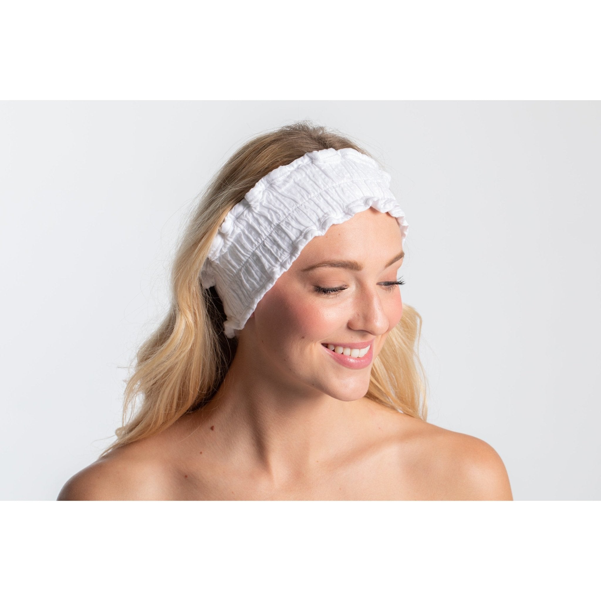 Seersucker Spa Headband - So &amp; Sew Boutique
