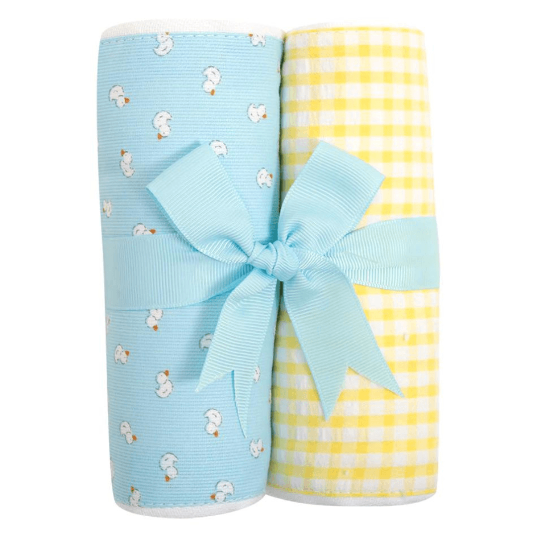 Set of Two Fabric Burps | Duck - So &amp; Sew Boutique