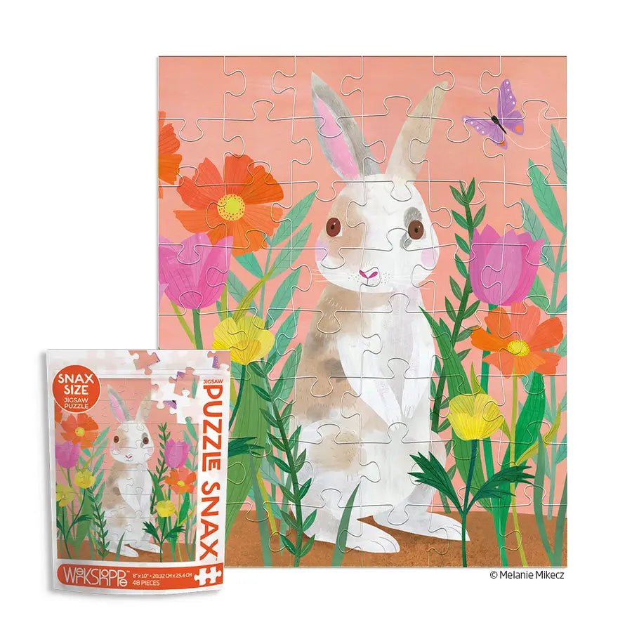 Snack Size Puzzles | Bunny Patch | 48 Pieces - So &amp; Sew Boutique