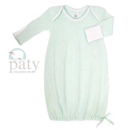 Solid Pay Knit Gown-IC Apparel-Paty-Green-NB-So &amp; Sew Boutique