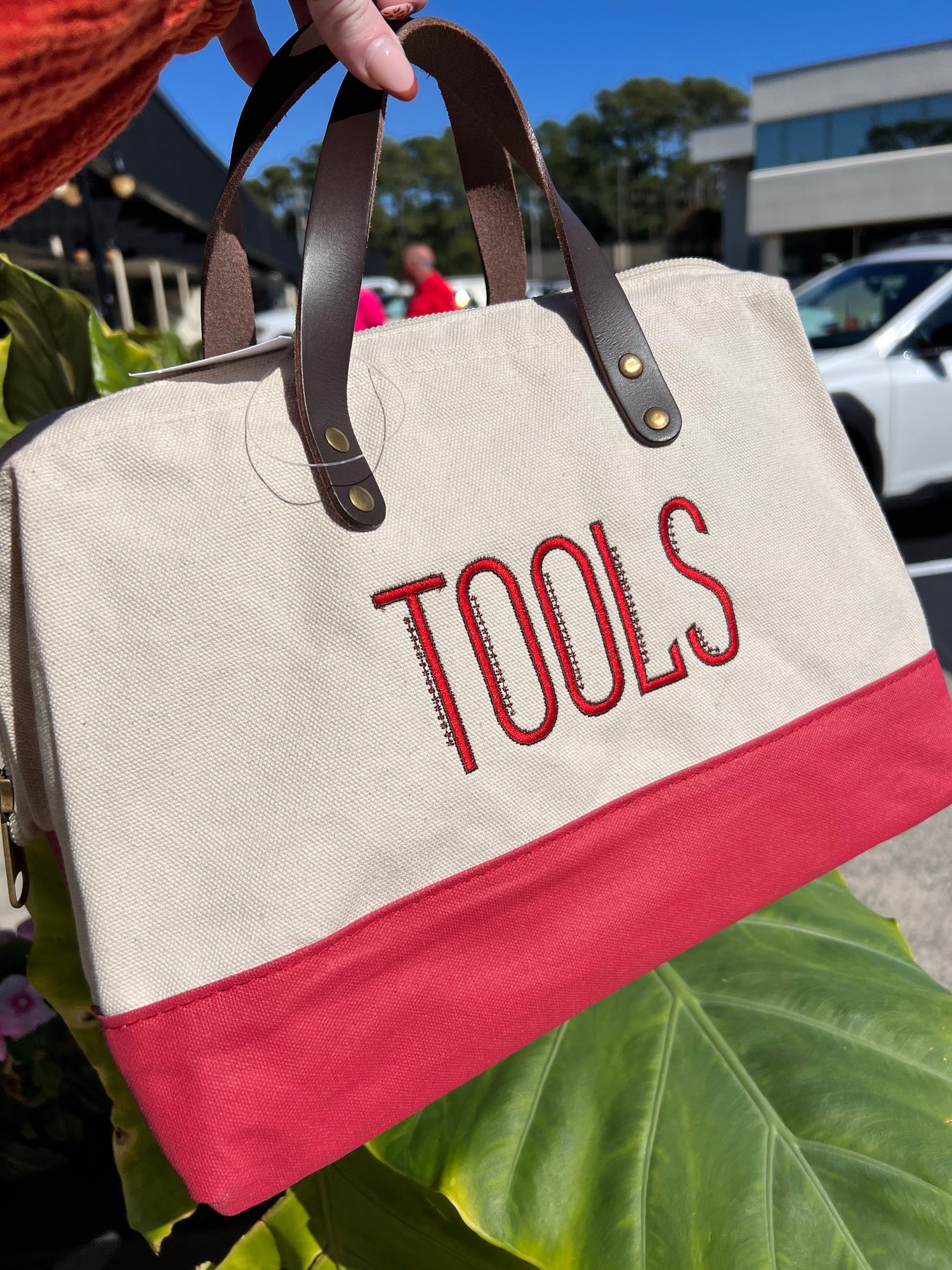 Canvas Tool Bag-Bags-CB Station-Red-So &amp; Sew Boutique