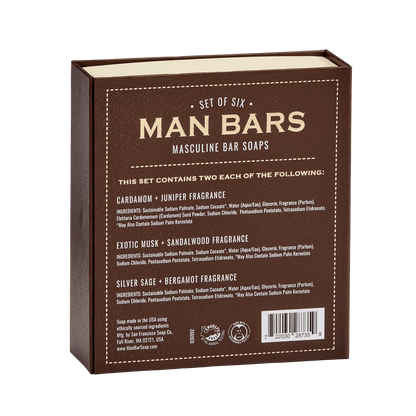 Man Bar Hair &amp; Boady Soap | 6pc Gift Set - So &amp; Sew Boutique