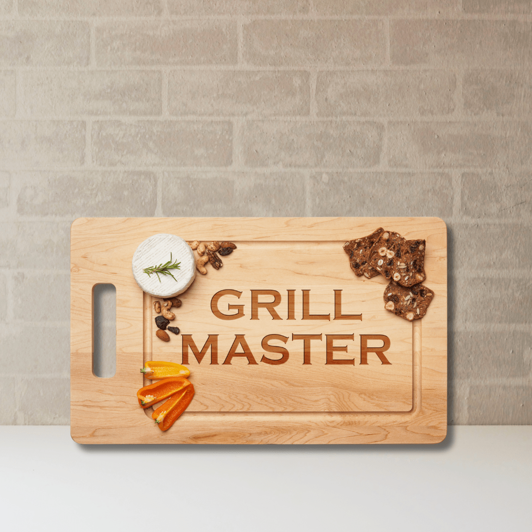 20 x 12” Maple Single Handle Grill Board | Grill Master - So &amp; Sew Boutique