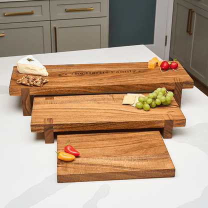 24&quot; Modern Acacia Nesting Boards | Set of 3 - So &amp; Sew Boutique