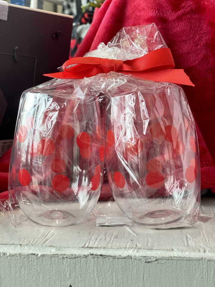 Acrylic Wine Glass Set - Christmas-Home-MSC-So & Sew Boutique