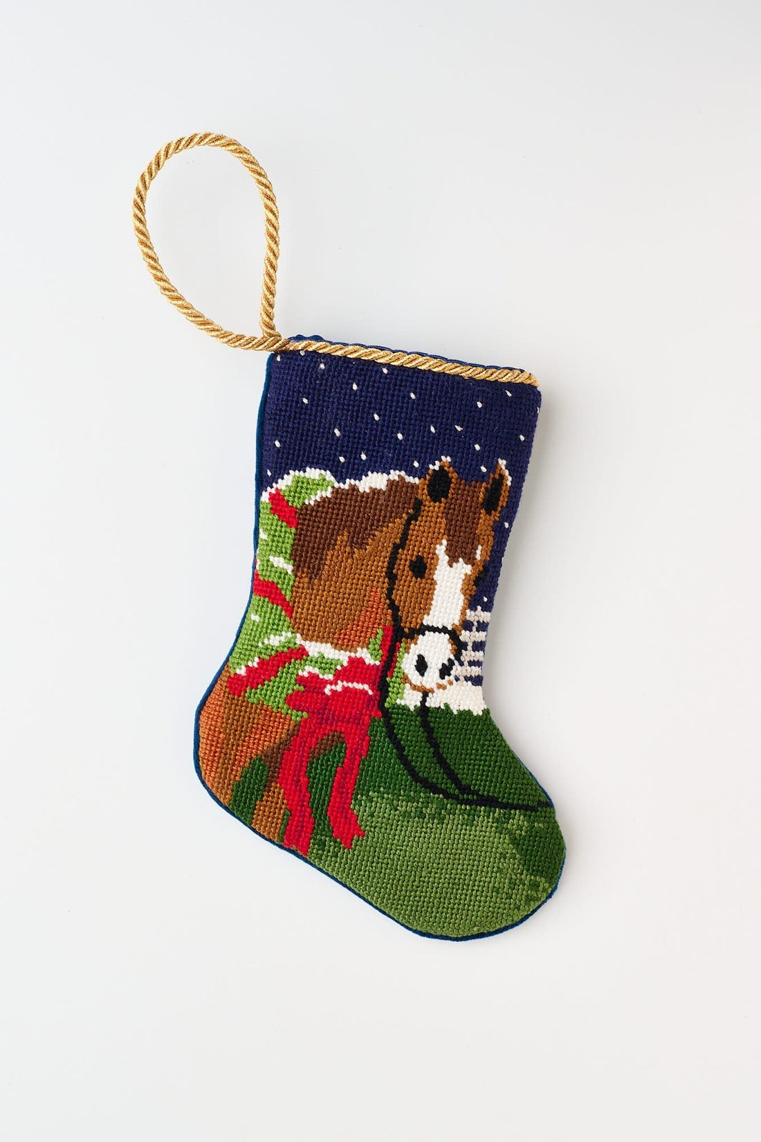 All I Want For Christmas (Chestnut Horse) Bauble Stocking - So &amp; Sew Boutique