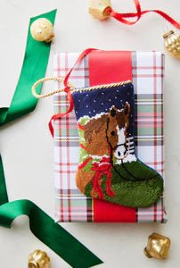 All I Want For Christmas (Chestnut Horse) Bauble Stocking - So &amp; Sew Boutique