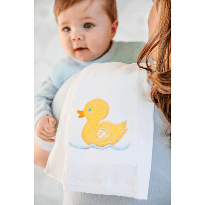 Applique Burp Cloth Cloth | Duck-Baby Essentials-3Marthas-So &amp; Sew Boutique