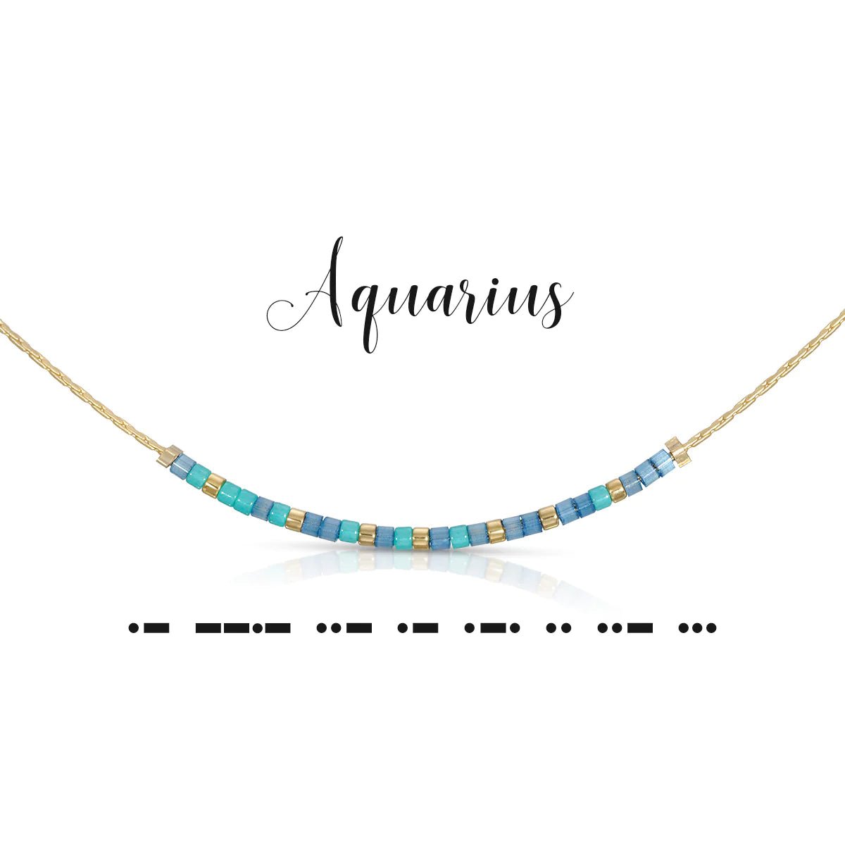 Aquarius | Morse Code Jewelry - So &amp; Sew Boutique