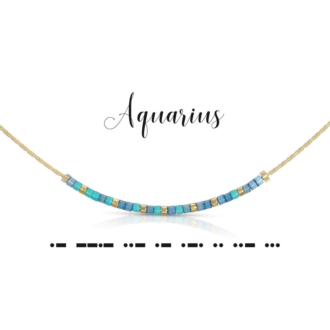 Aquarius | Morse Code Jewelry - So & Sew Boutique