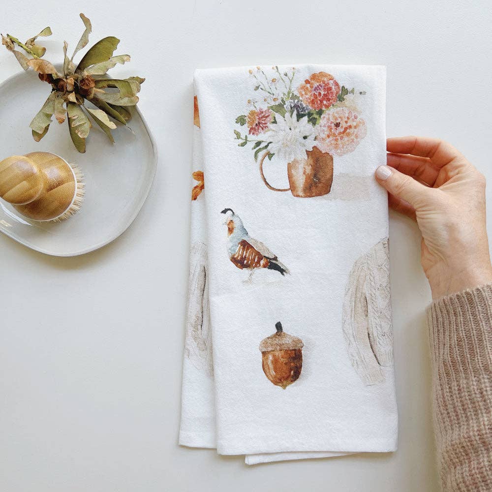 Autumn Tea Towel - So &amp; Sew Boutique