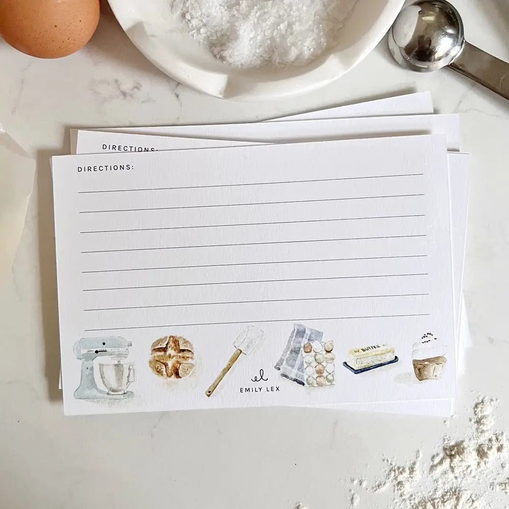 Baking Recipe Cards - So & Sew Boutique