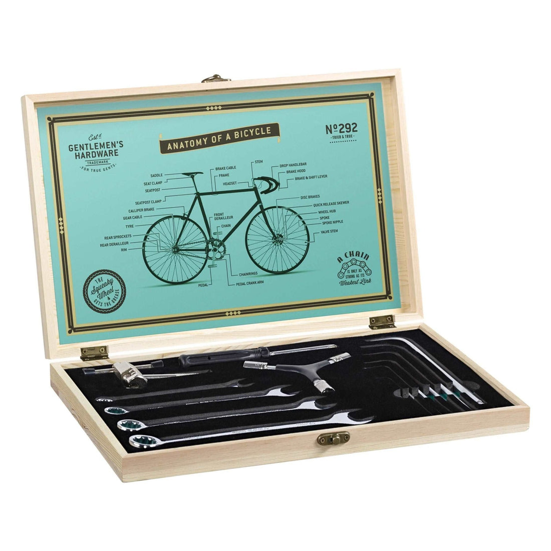 Bicycle Tool Kit in Wooden Box-Gifts-Gentleman&