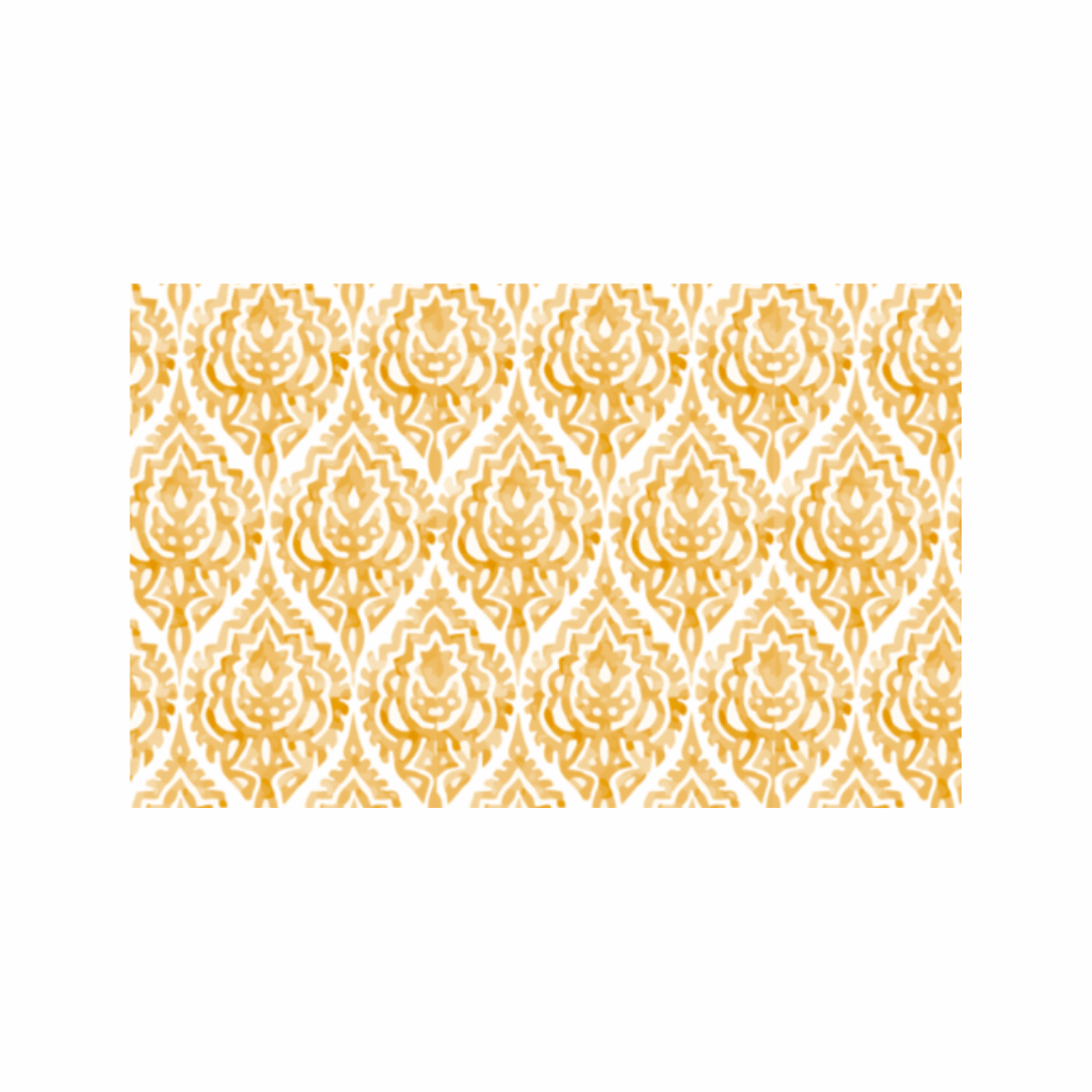 Block Print Placemats-Paper Dining-Pagoda Paper LLC-Mustard-So &amp; Sew Boutique