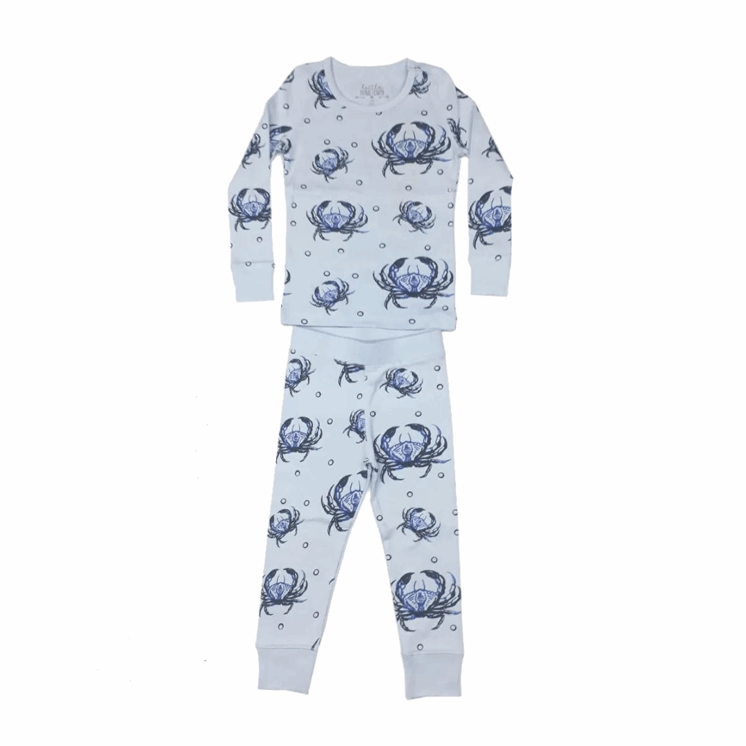 Blue Crab Pajamas-Children's-Little Hometown-So & Sew Boutique
