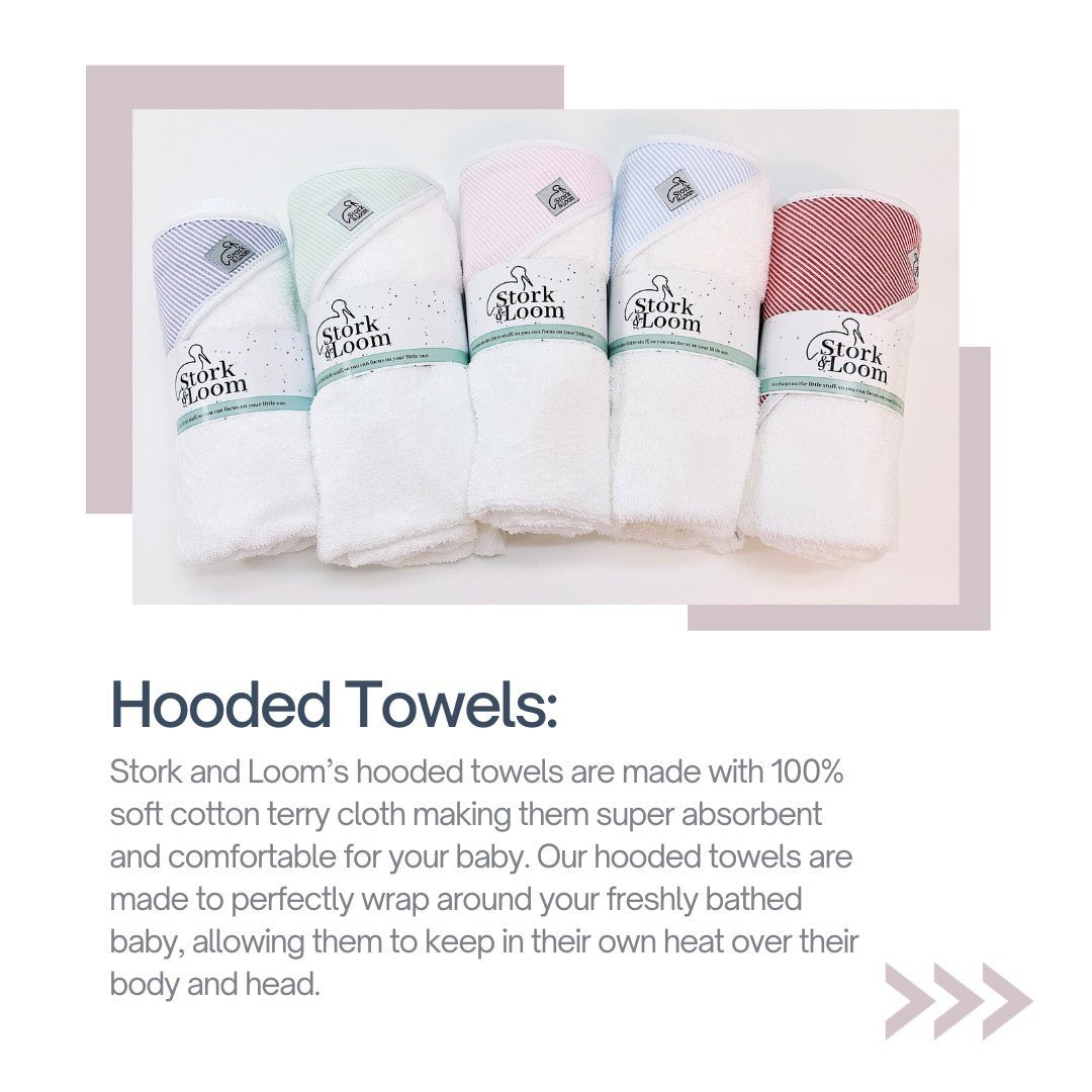 Blue Seersucker Hooded Towel - So &amp; Sew Boutique