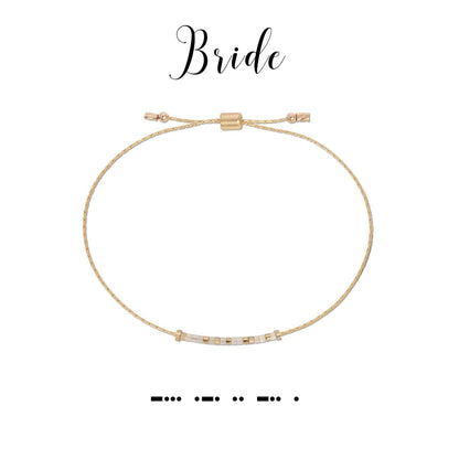 Bride | Morse Code Jewelry - So &amp; Sew Boutique