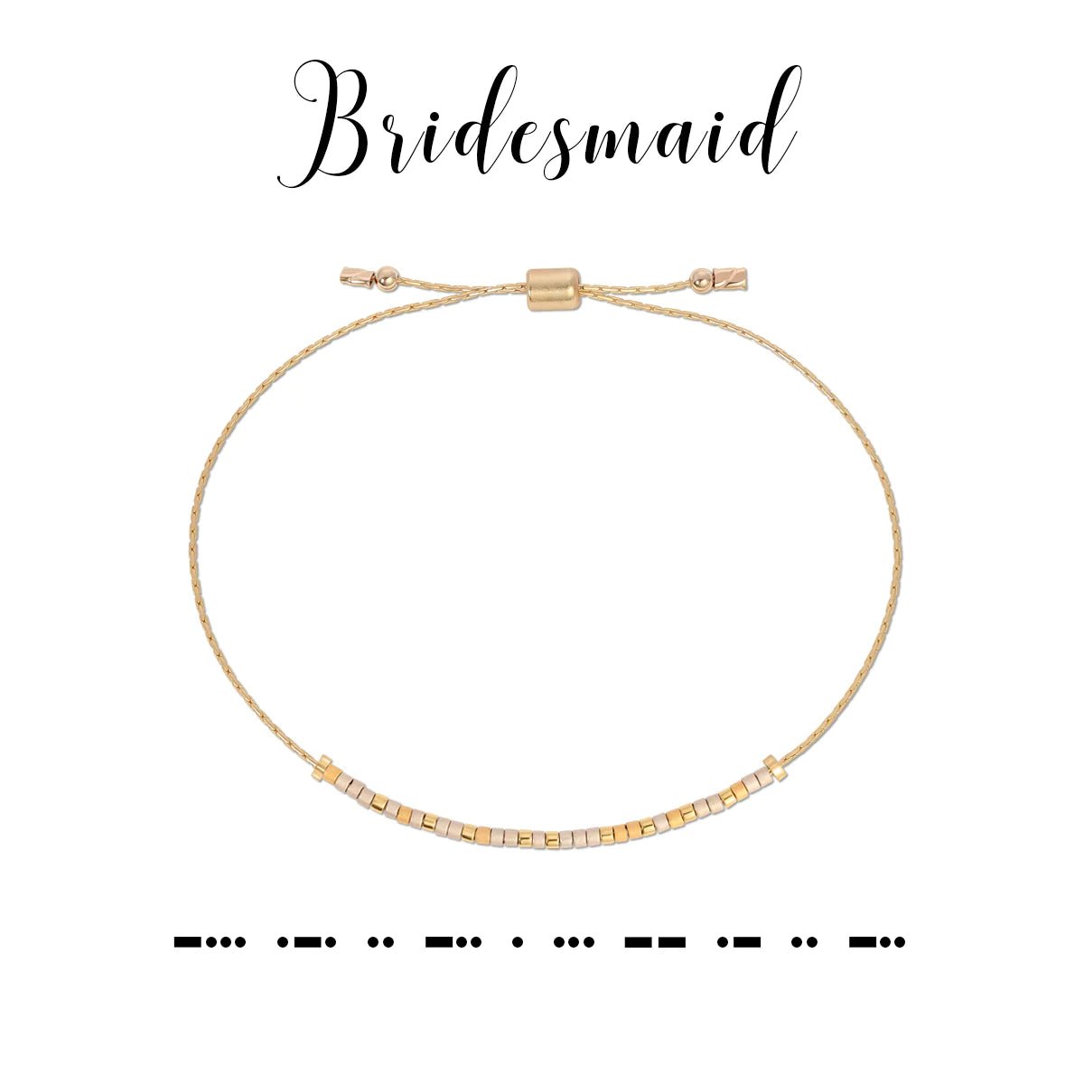 Bridesmaid | Morse Code Jewelry - So &amp; Sew Boutique