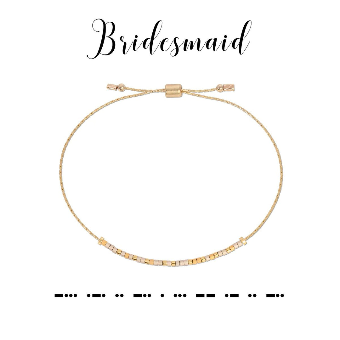 Bridesmaid | Morse Code Jewelry - So & Sew Boutique