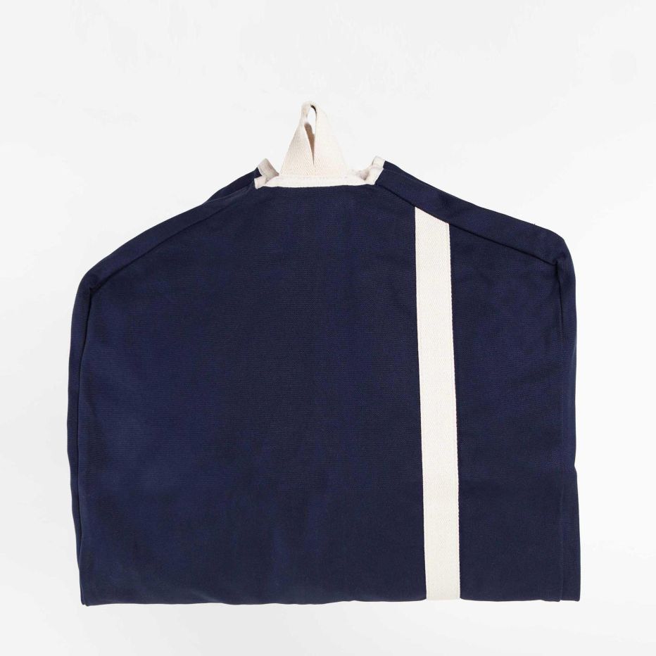 Canvas Garment Bag | Navy - So & Sew Boutique