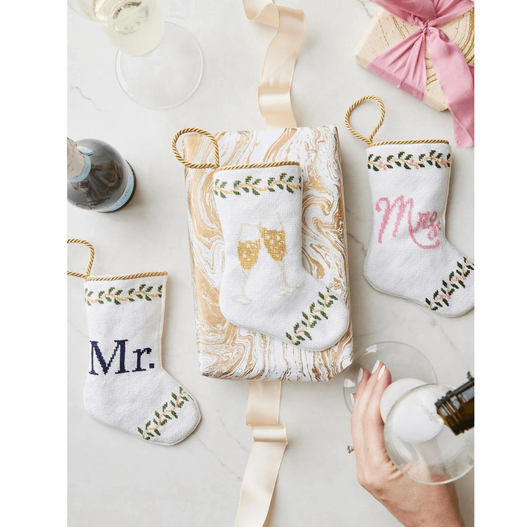Champagne Toast Bauble Stocking - So & Sew Boutique