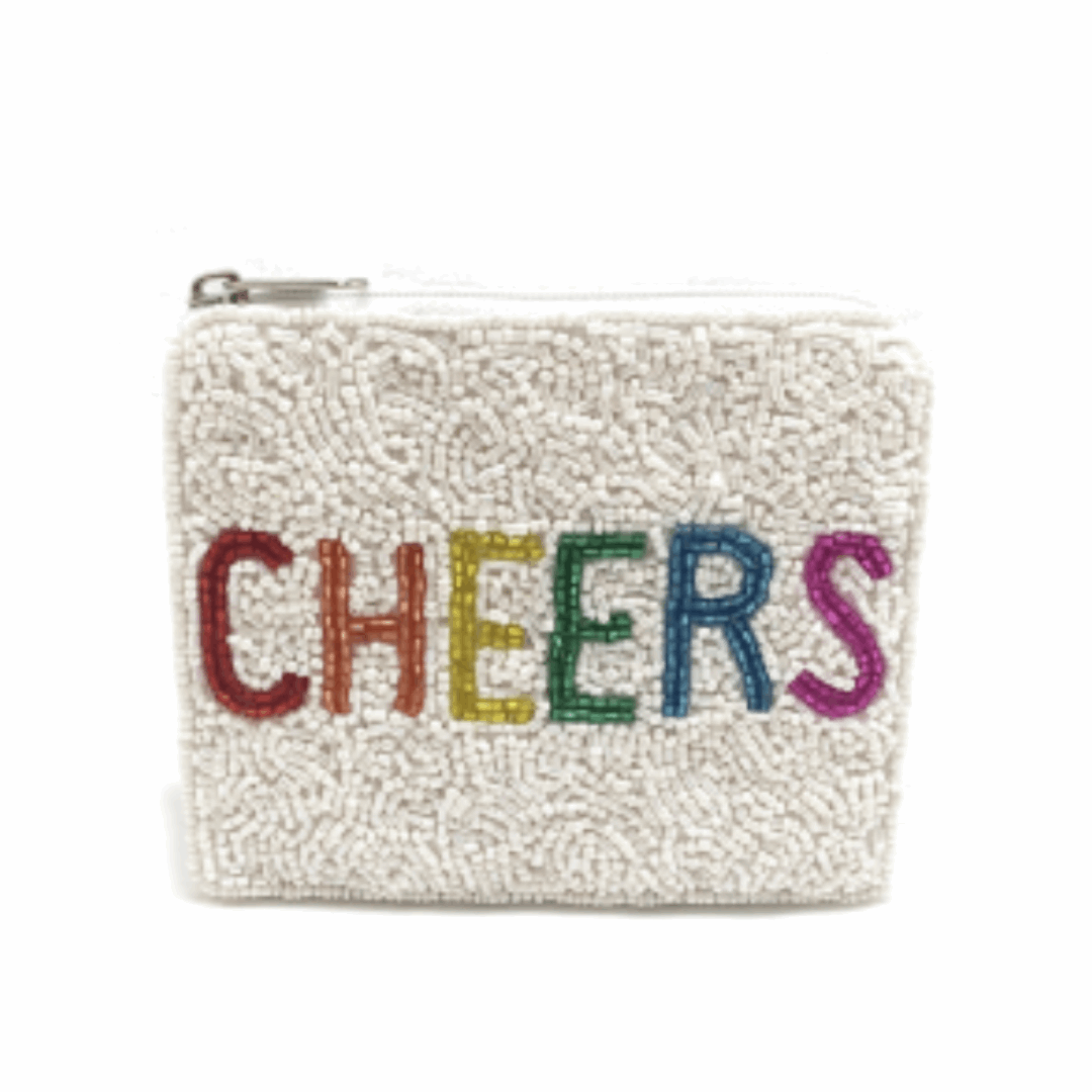 Cheers Beaded Pouch - So & Sew Boutique