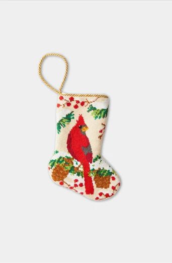 Christmas Cardinal Bauble Stocking - So &amp; Sew Boutique