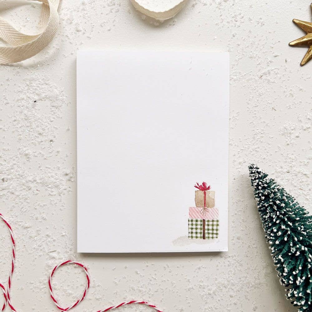christmas notepad: Gifts - So &amp; Sew Boutique