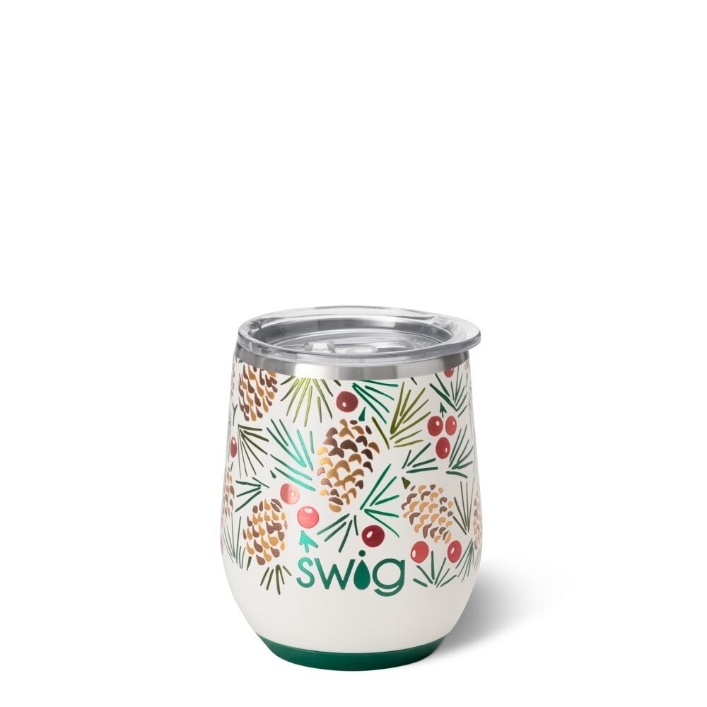 Christmas Swig Stemless Wine Tumbler - So &amp; Sew Boutique