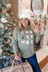 Christmas Tree Olive LS Tee - So & Sew Boutique