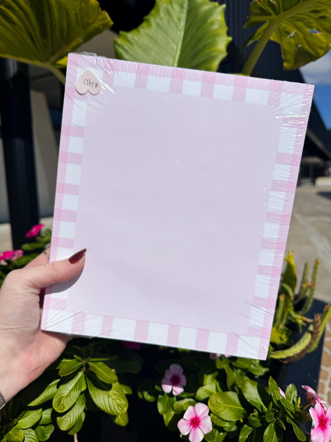Chunky Notepad | Pink Check - So &amp; Sew Boutique
