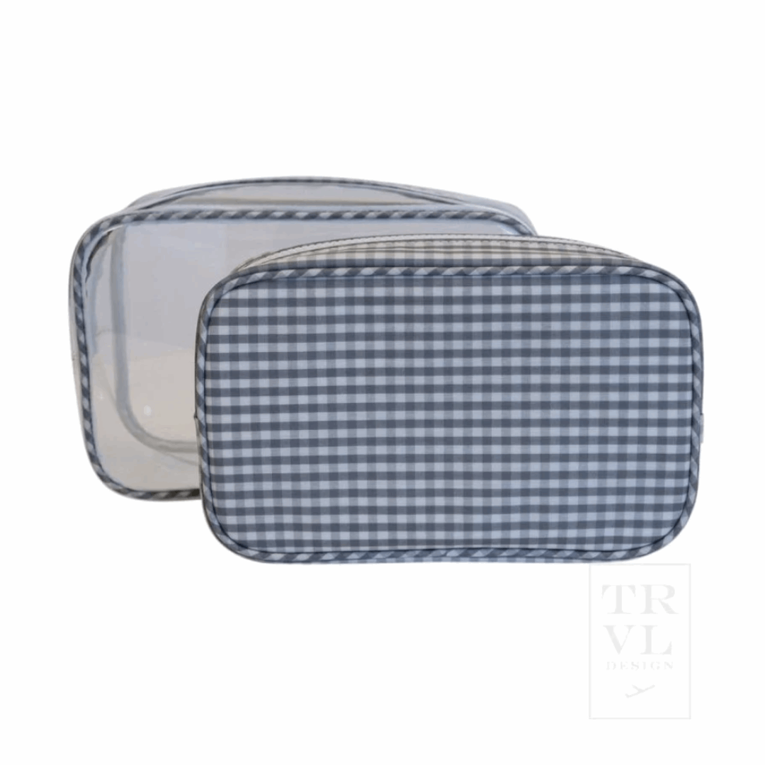 Clear Duo | Grey Gingham - So & Sew Boutique