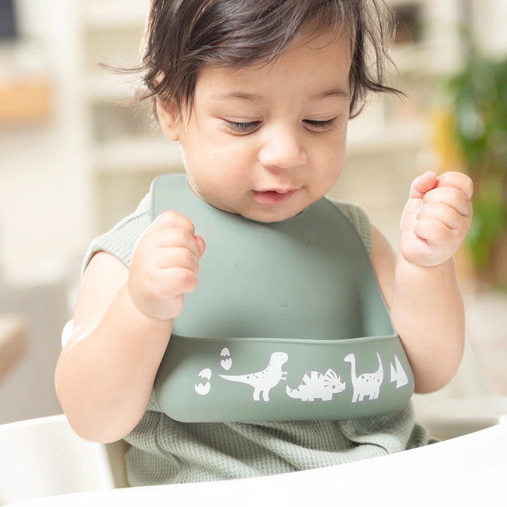 Dino Rawr Little Bites Bib - So & Sew Boutique