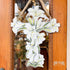 Easter Lily Cross | Indoor/Outdoor Door Hanger - So & Sew Boutique
