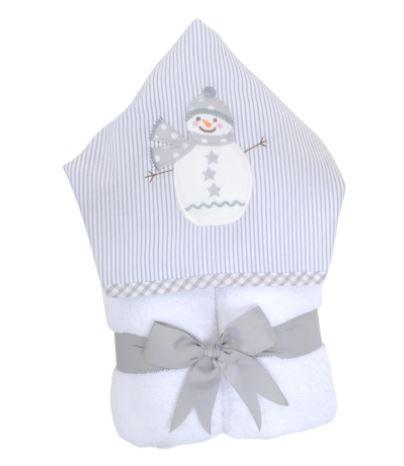 Everykid Towel | Grey Snowman - So & Sew Boutique