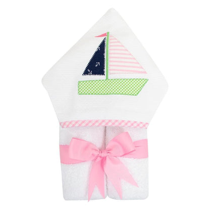 Everykid Towel | Pink Sailboat - So &amp; Sew Boutique