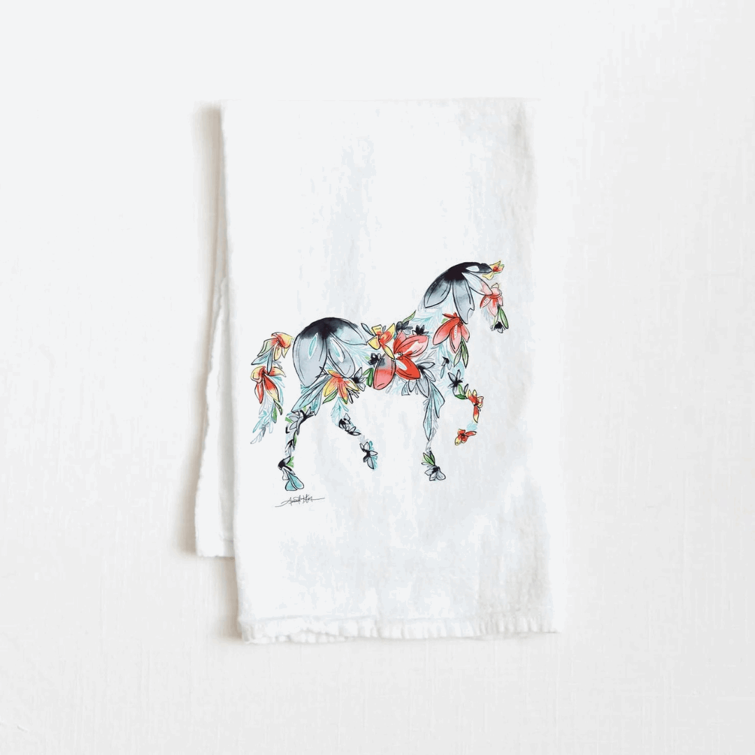 Flour Sack Towel | Horse - So &amp; Sew Boutique