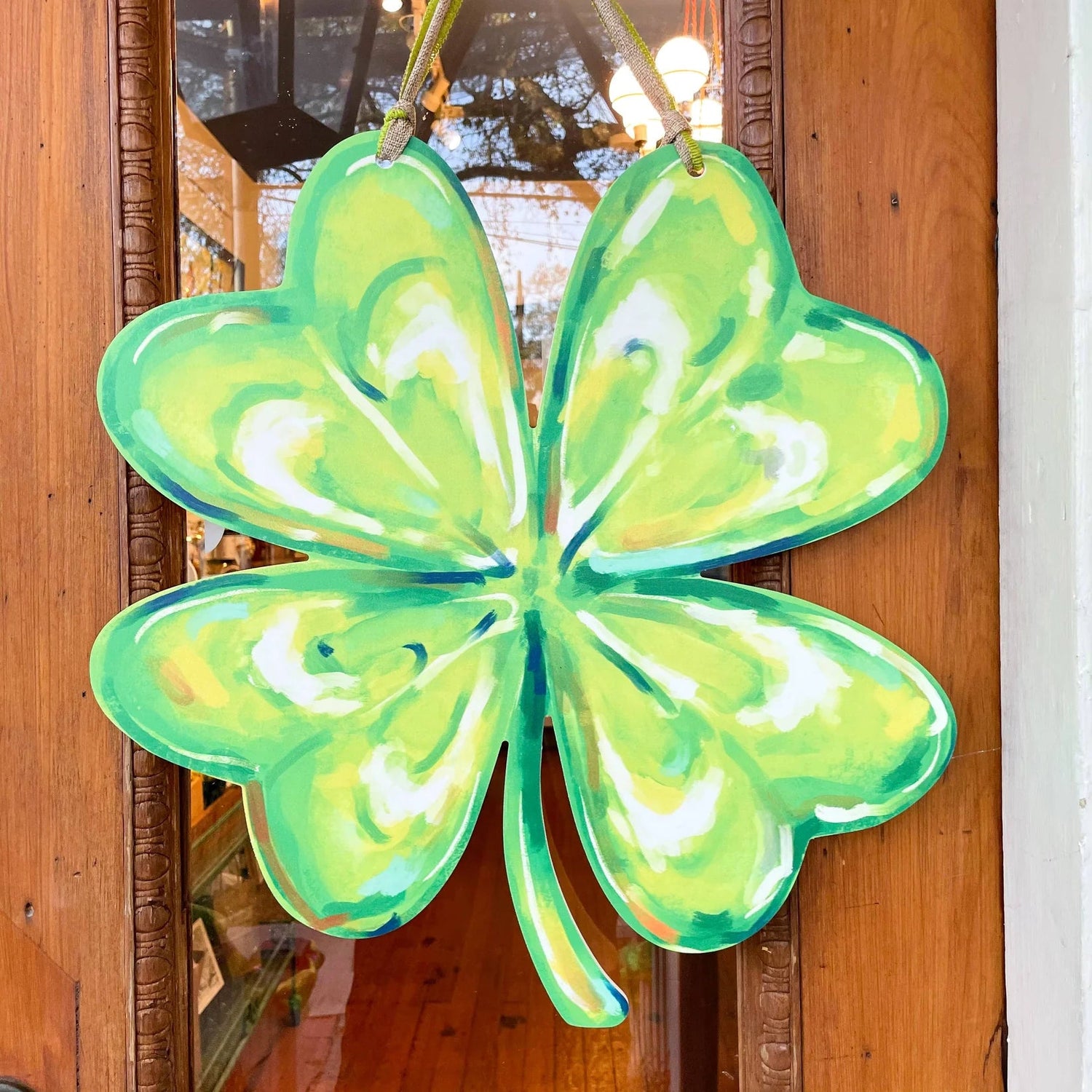Four Leaf Clover | Indoor/Outdoor Door Hanger - So &amp; Sew Boutique