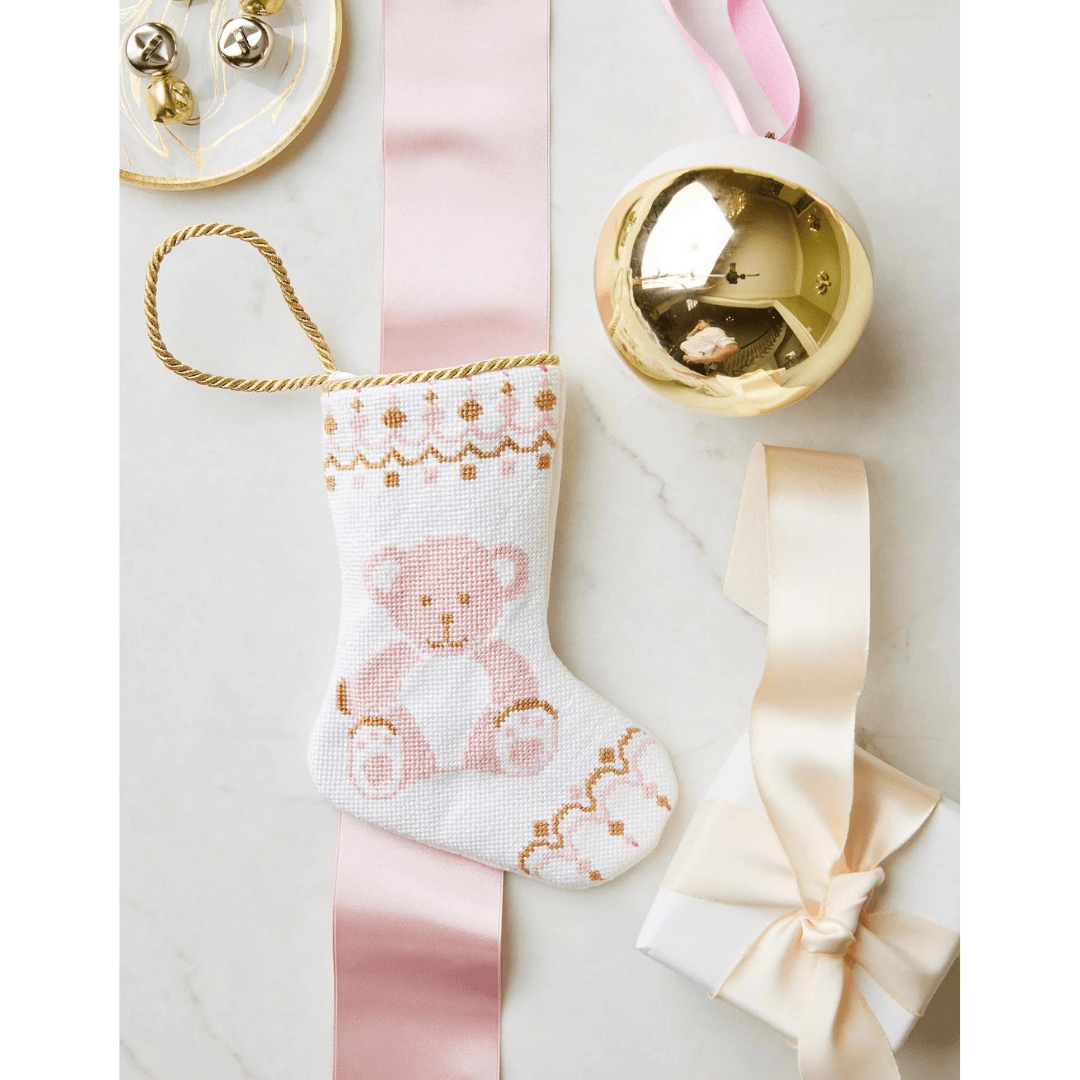Girl Bear Bauble Stocking - So & Sew Boutique