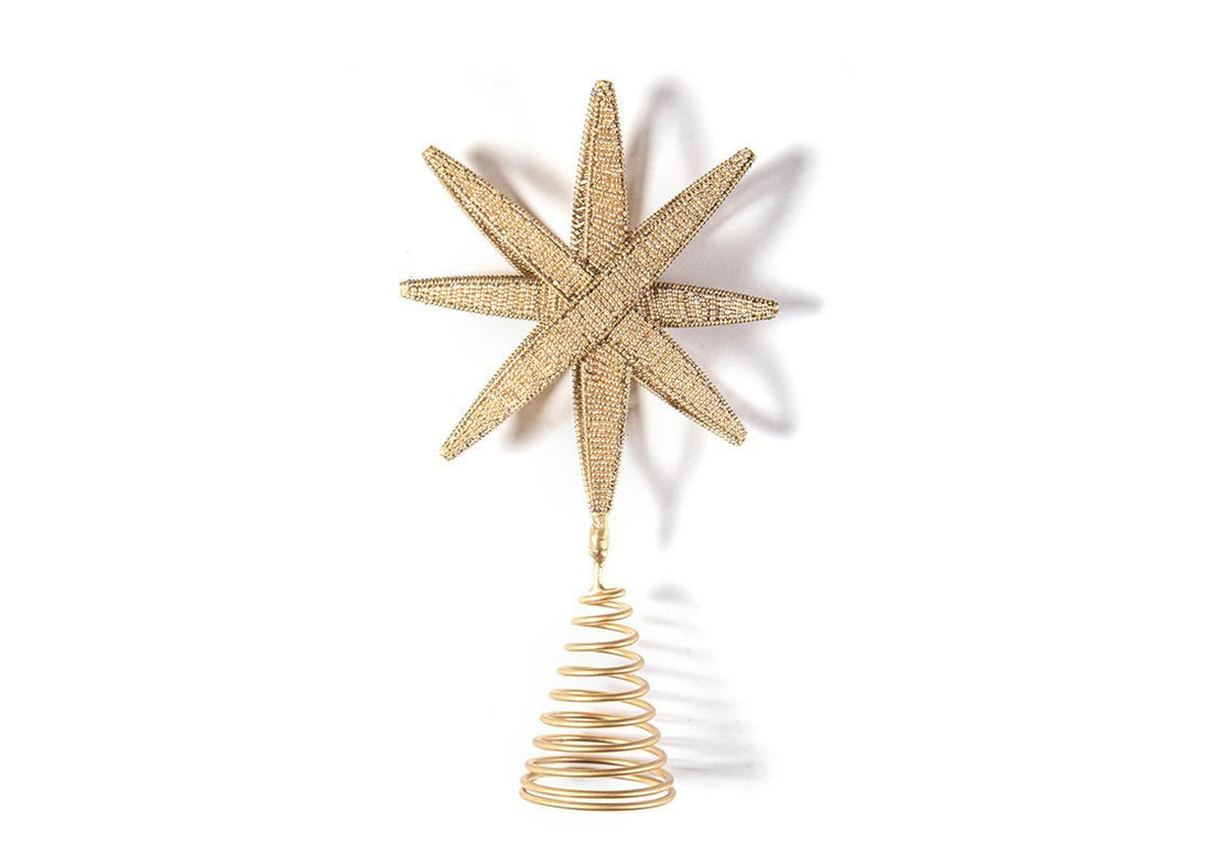 Gold Beaded Star Tree Topper - So &amp; Sew Boutique