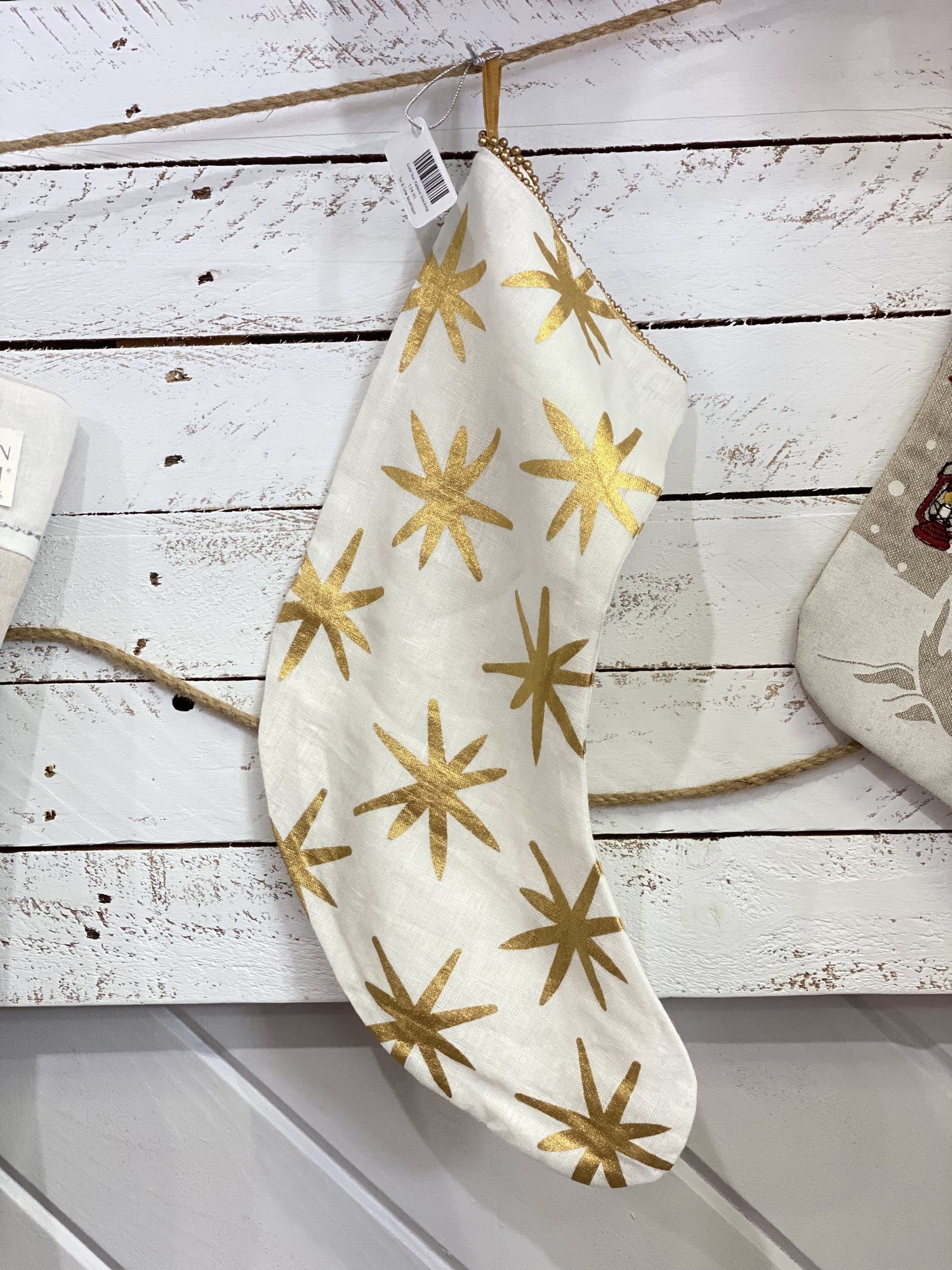Gold Star Stocking - So &amp; Sew Boutique
