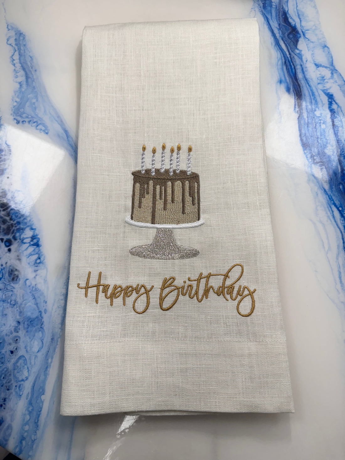 Happy Birthday Hand Towel - So &amp; Sew Boutique