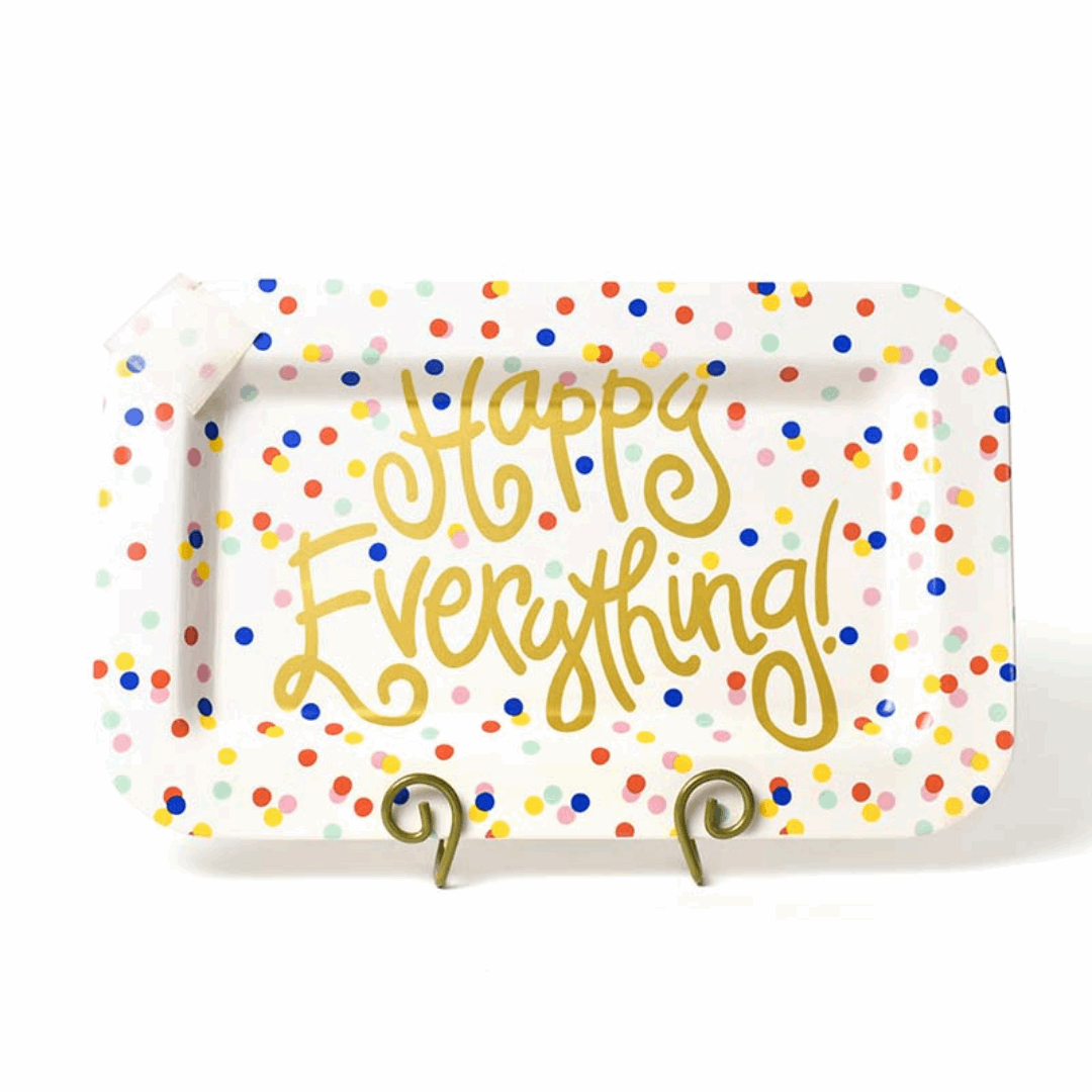 Happy Dot Happy Everything Mini Rectangle Platter - So & Sew Boutique