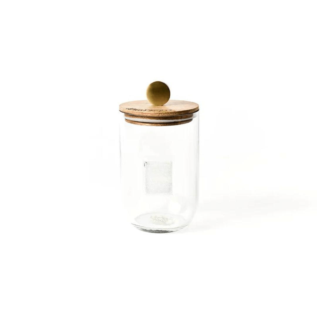 Happy Everything Small Mini Wooden Lid Glass Jar - So &amp; Sew Boutique