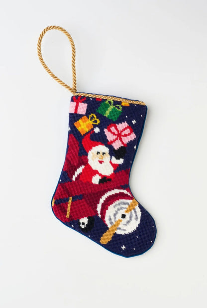 High Flying Santa Bauble Stocking - So &amp; Sew Boutique
