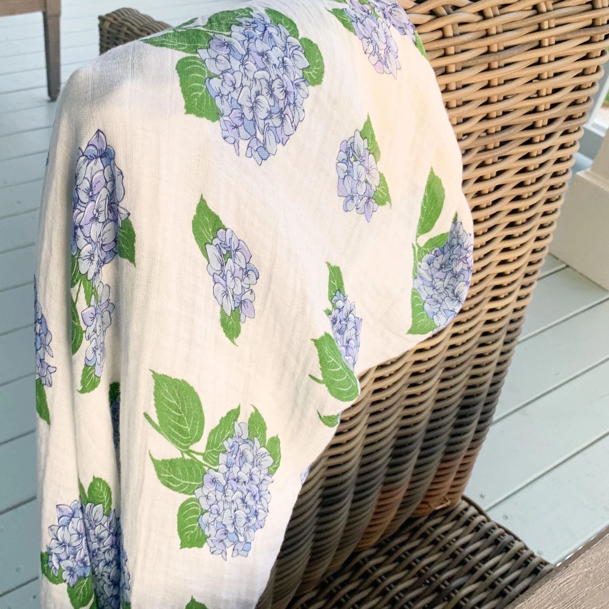 Hydrangea Swaddle Blanket - So & Sew Boutique
